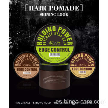 Holding Hair Wax Shine Cera de pudín anti-encrespamiento